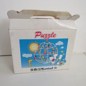 UNICEF Kids on Jungle Gym RARE FLOOR PUZZLE Pieces in LIKE NEW condition